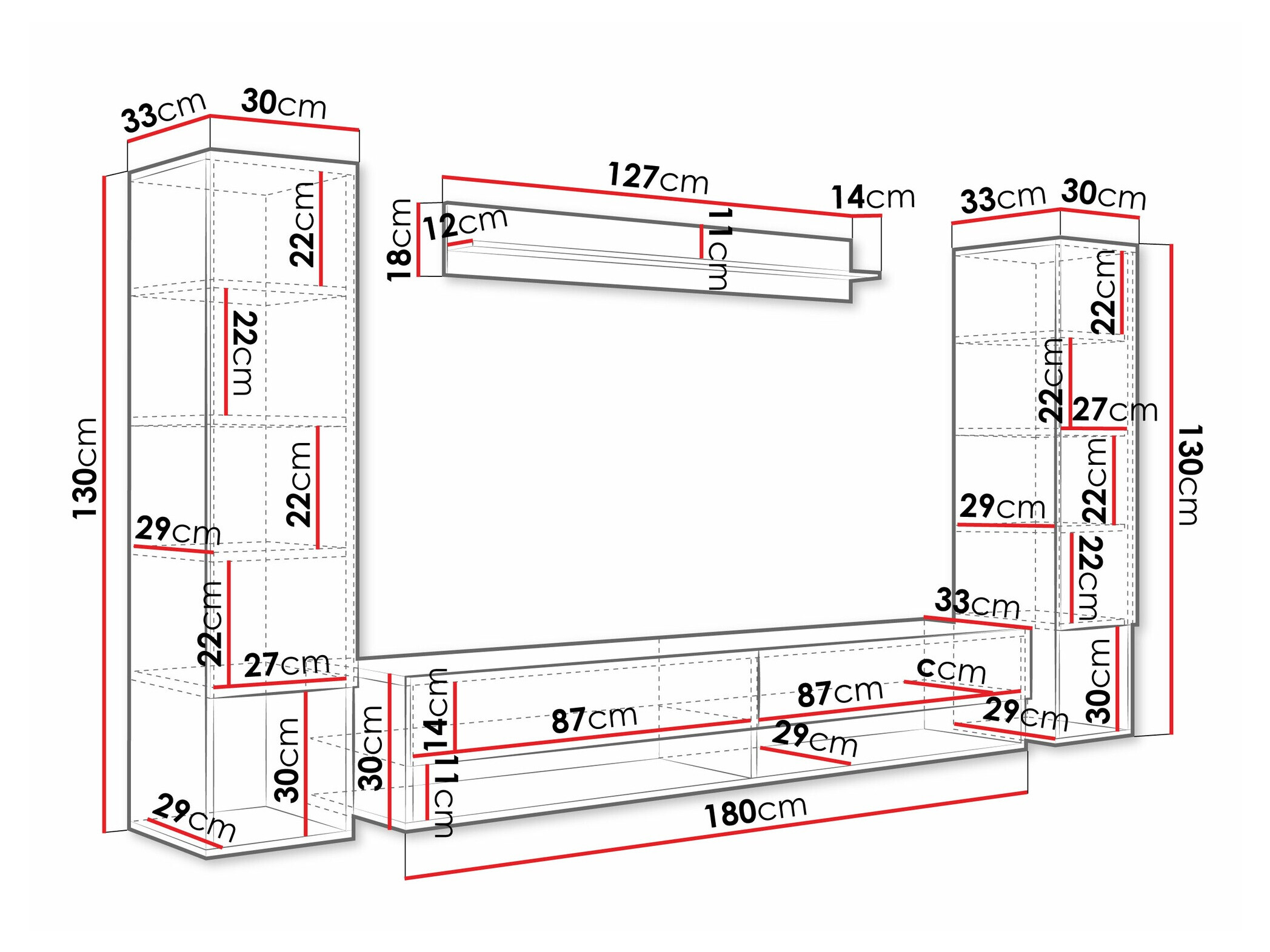 Набор для гостиной Sarasota 176 (Artisan дуб)