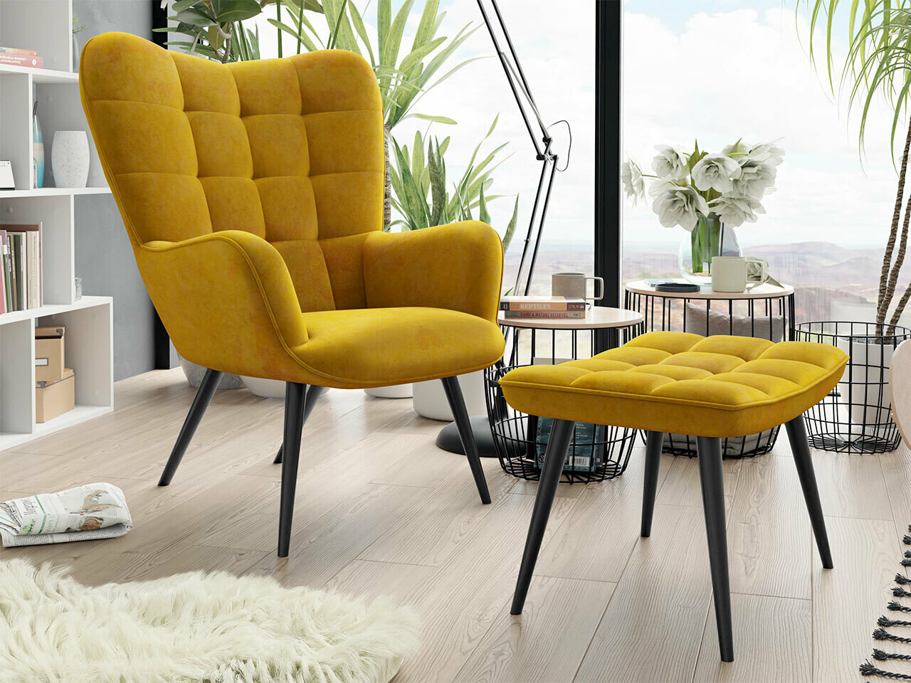 Krēsls Comfivo 320 (Dzeltens)