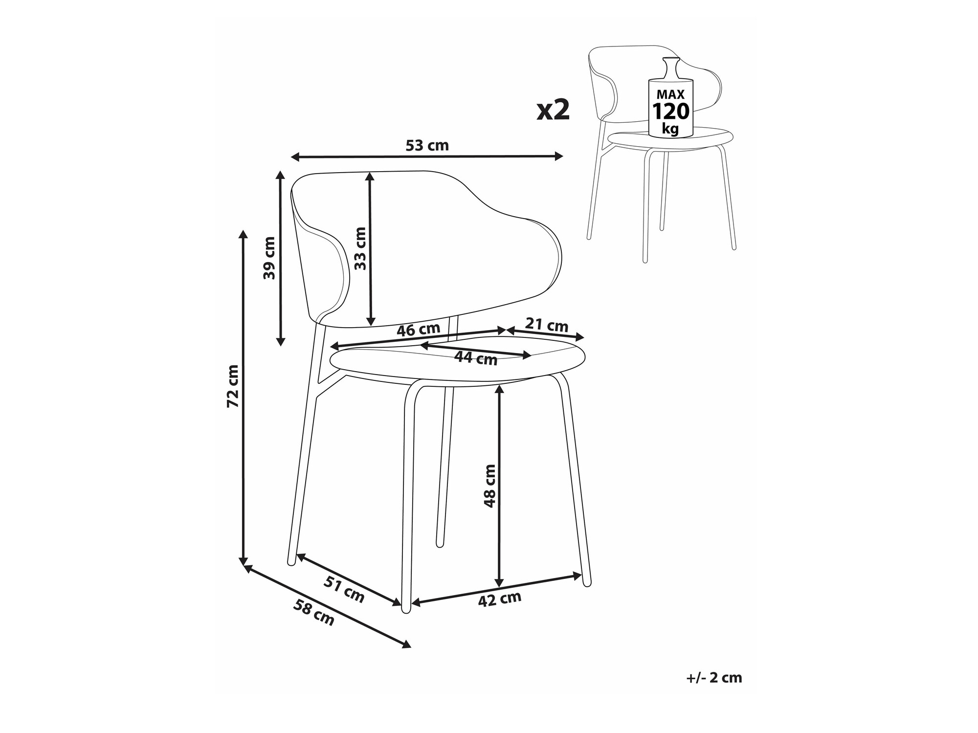 Набор стульев Berwyn 2382 (Зелёный)