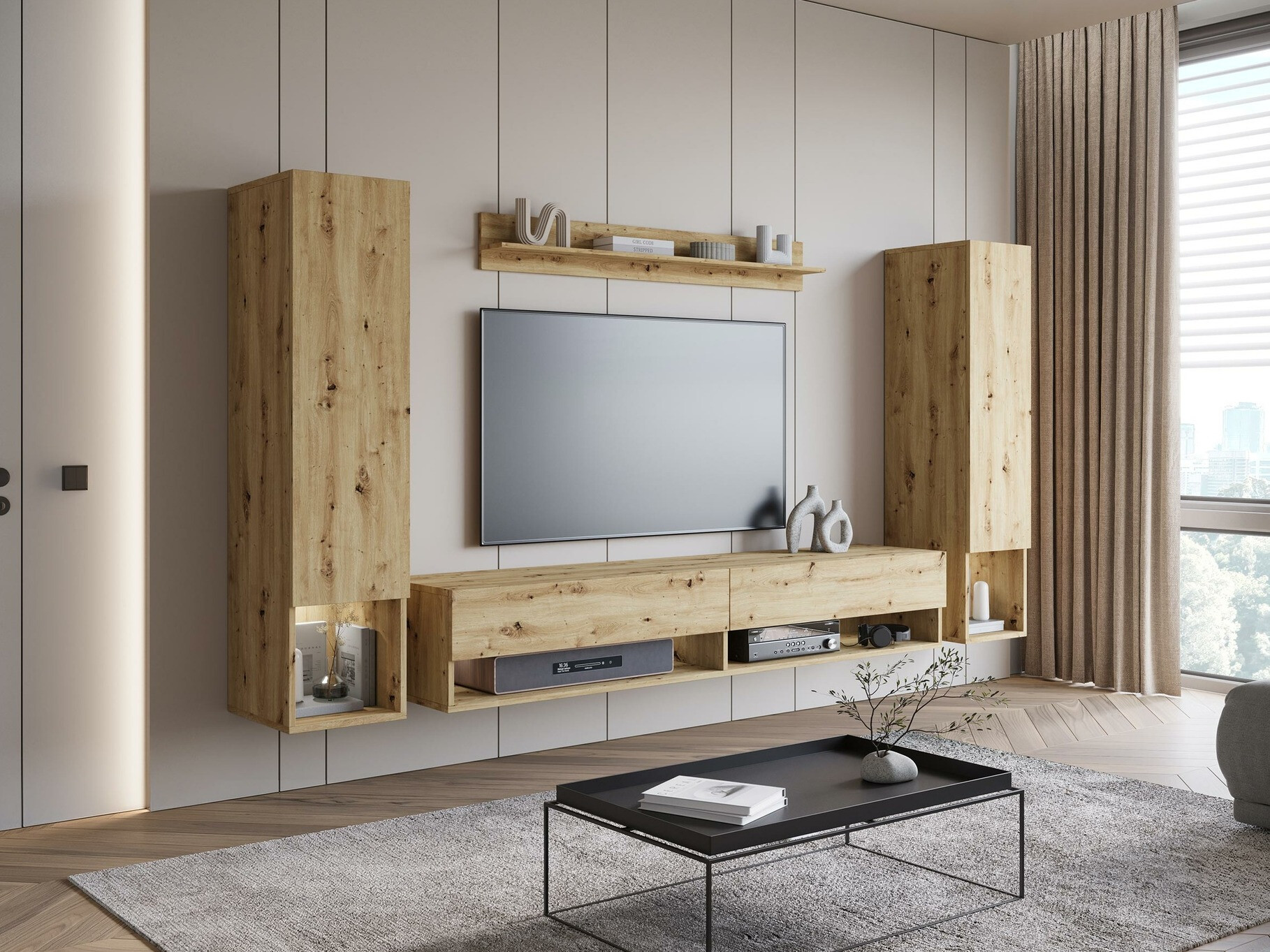 Viesistabas komplekts Sarasota 176 (Artisan ozols)