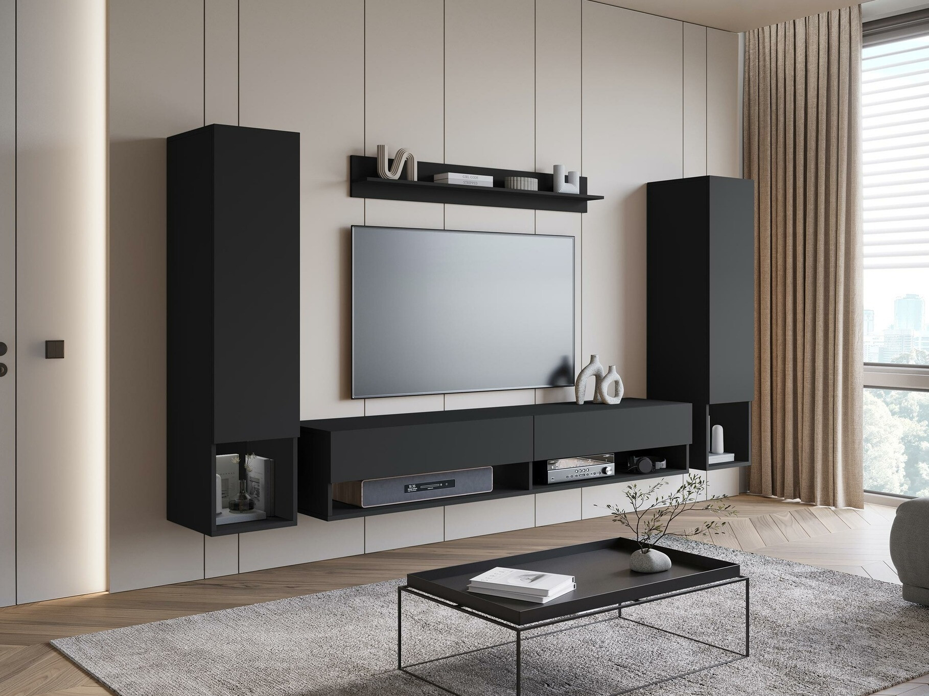 Viesistabas komplekts Sarasota 176 (Grafīts)