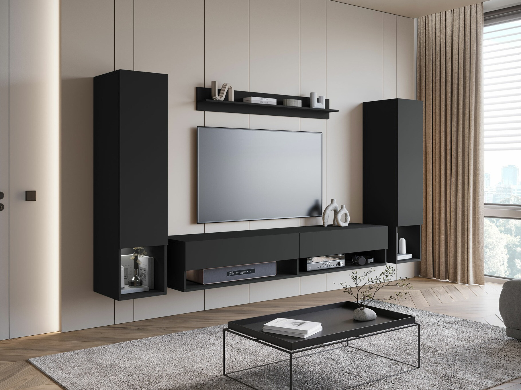 Viesistabas komplekts Sarasota 176 (Grafīts)