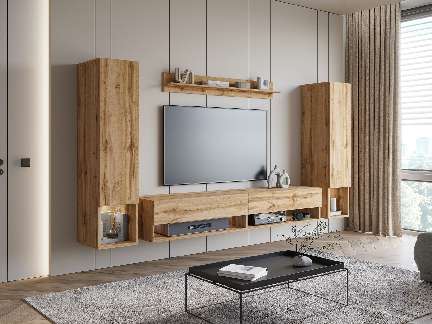 Viesistabas komplekts Sarasota 176 (Votan ozols)