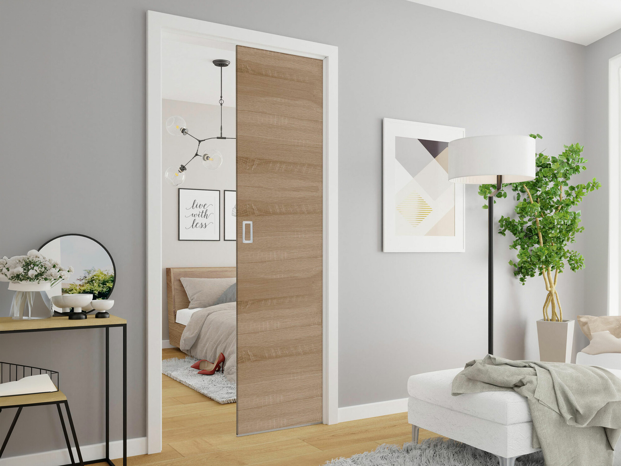 Bīdāmas durvis Dover 184 (Sonomas ozols)