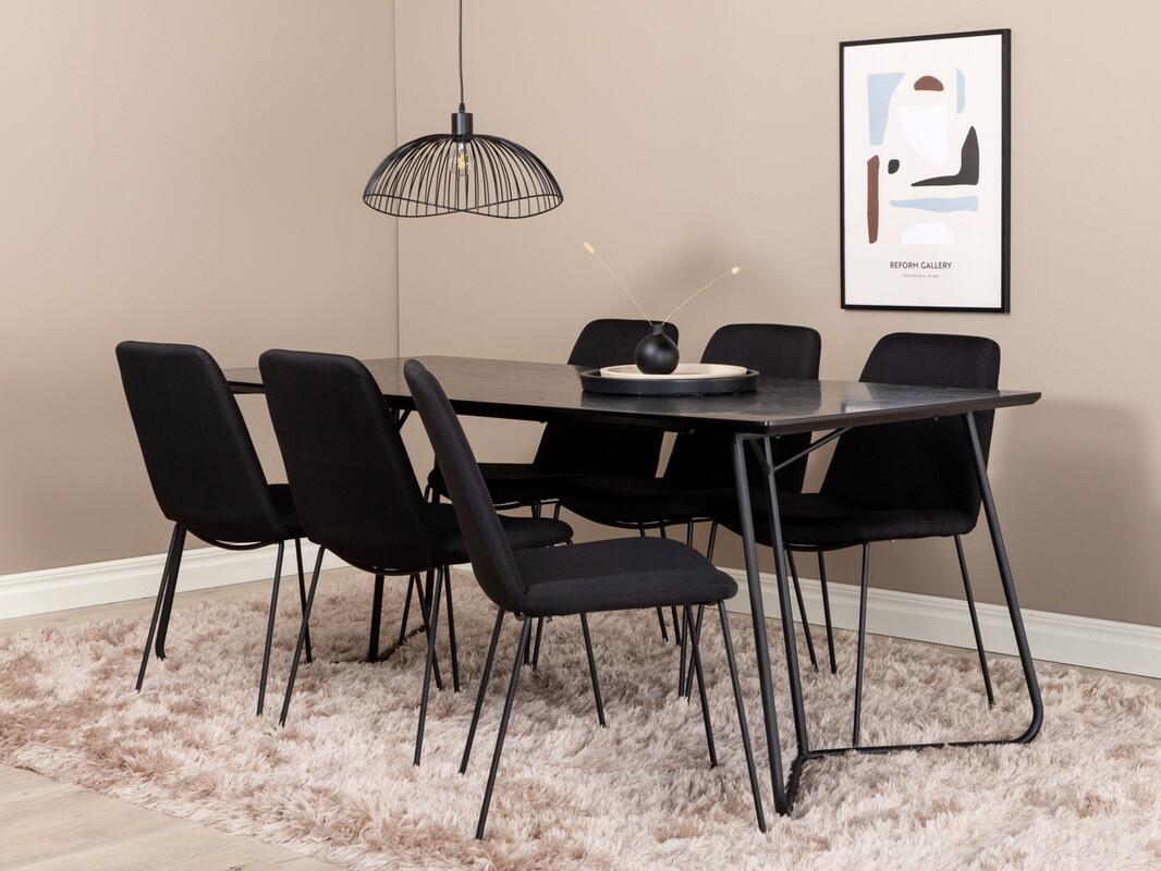 Ēdamistabas komplekts Dallas 3039 (Melns)