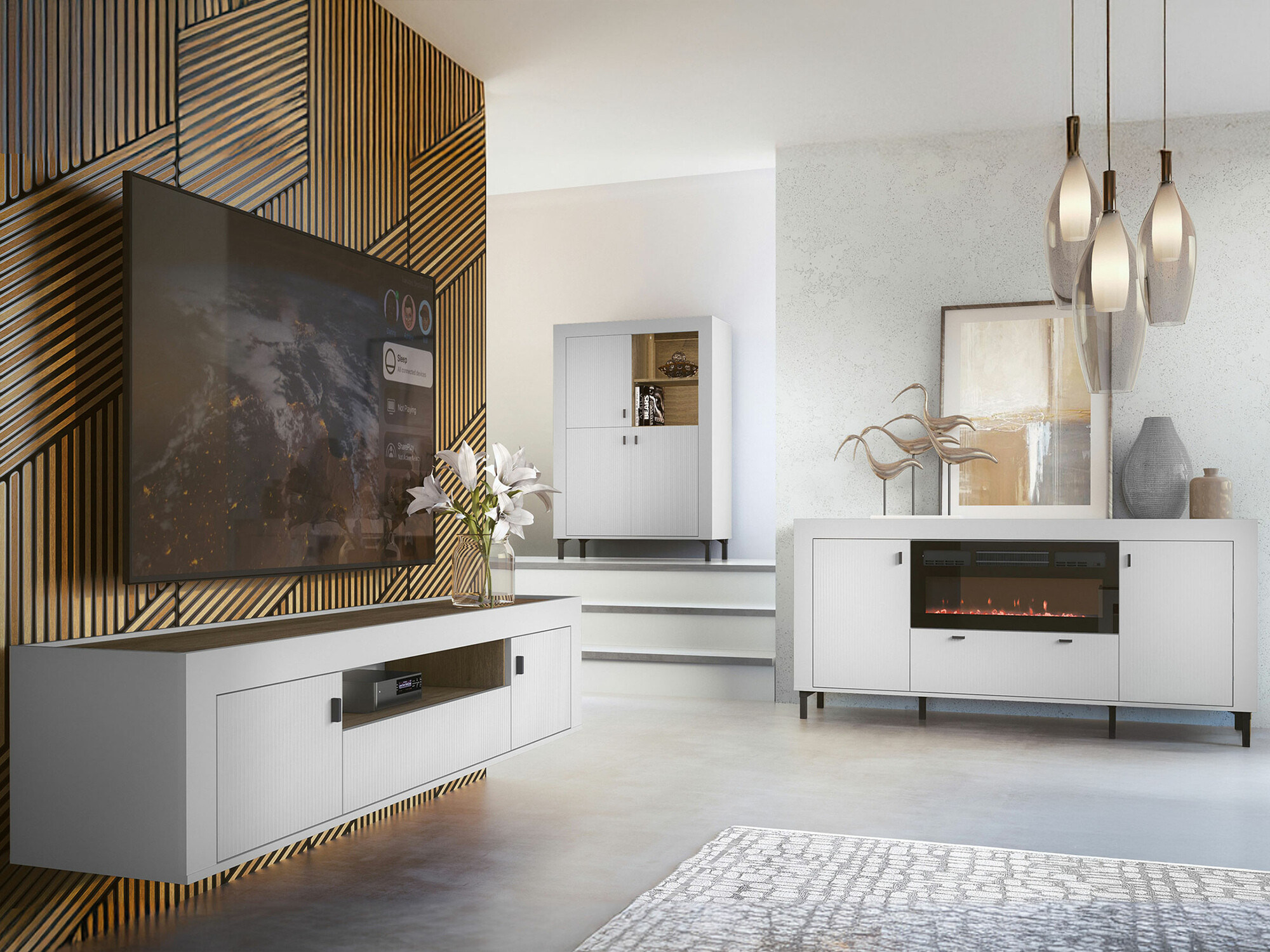 Набор для гостиной Mormavu 115 (Матовый белый)