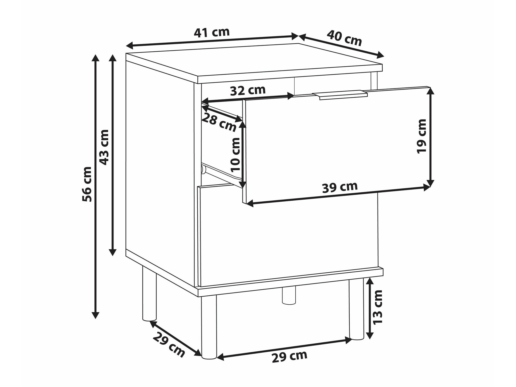 Naktsgaldiņš Berwyn 2384 (Balts)