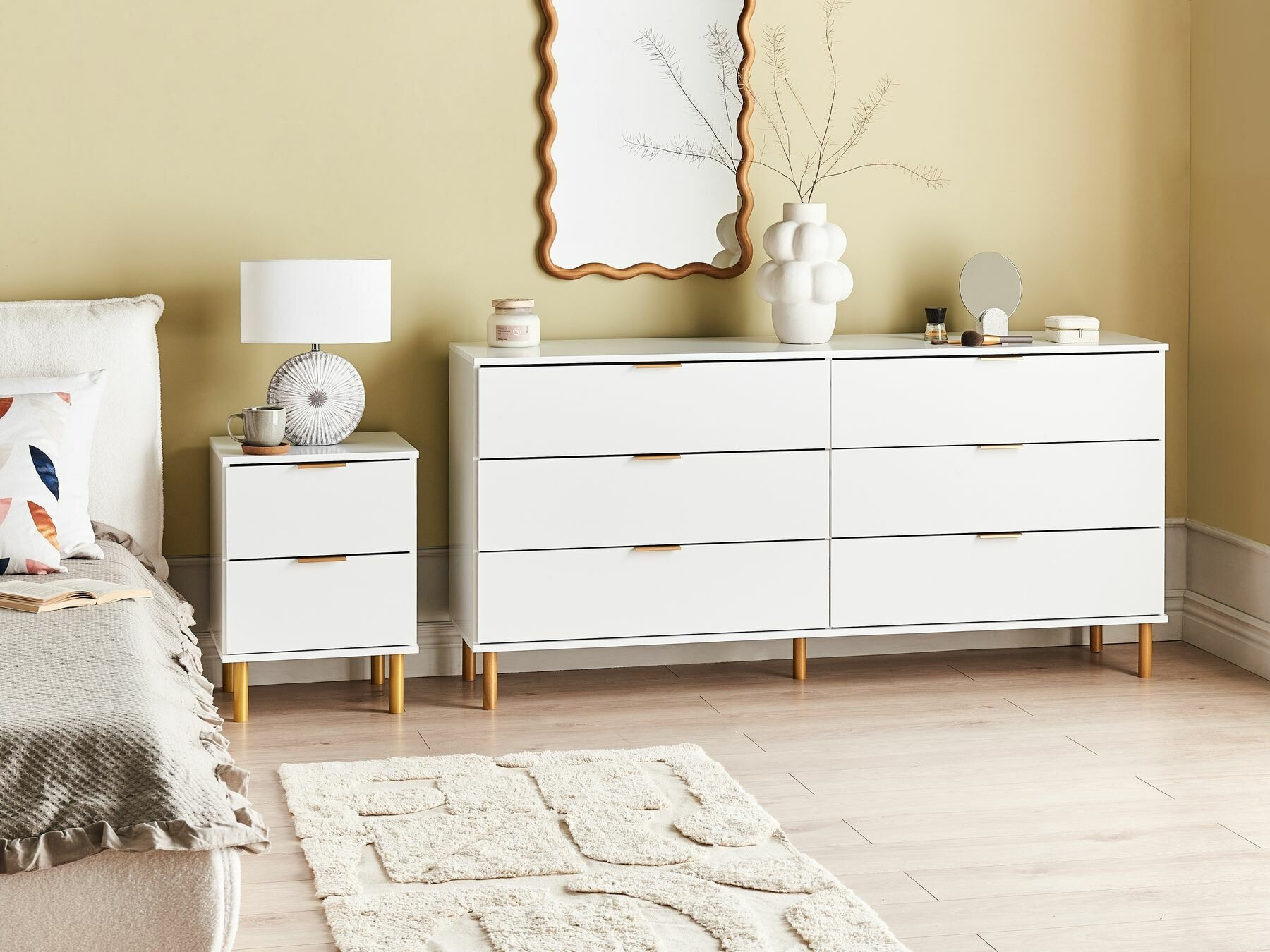 Прикроватная тумбочка Berwyn 2384 (Белый)