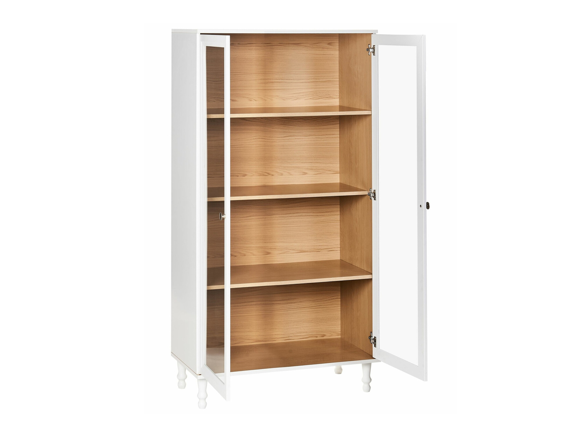 Стеллаж Berwyn 2385 (Белый + Светлое дерево)