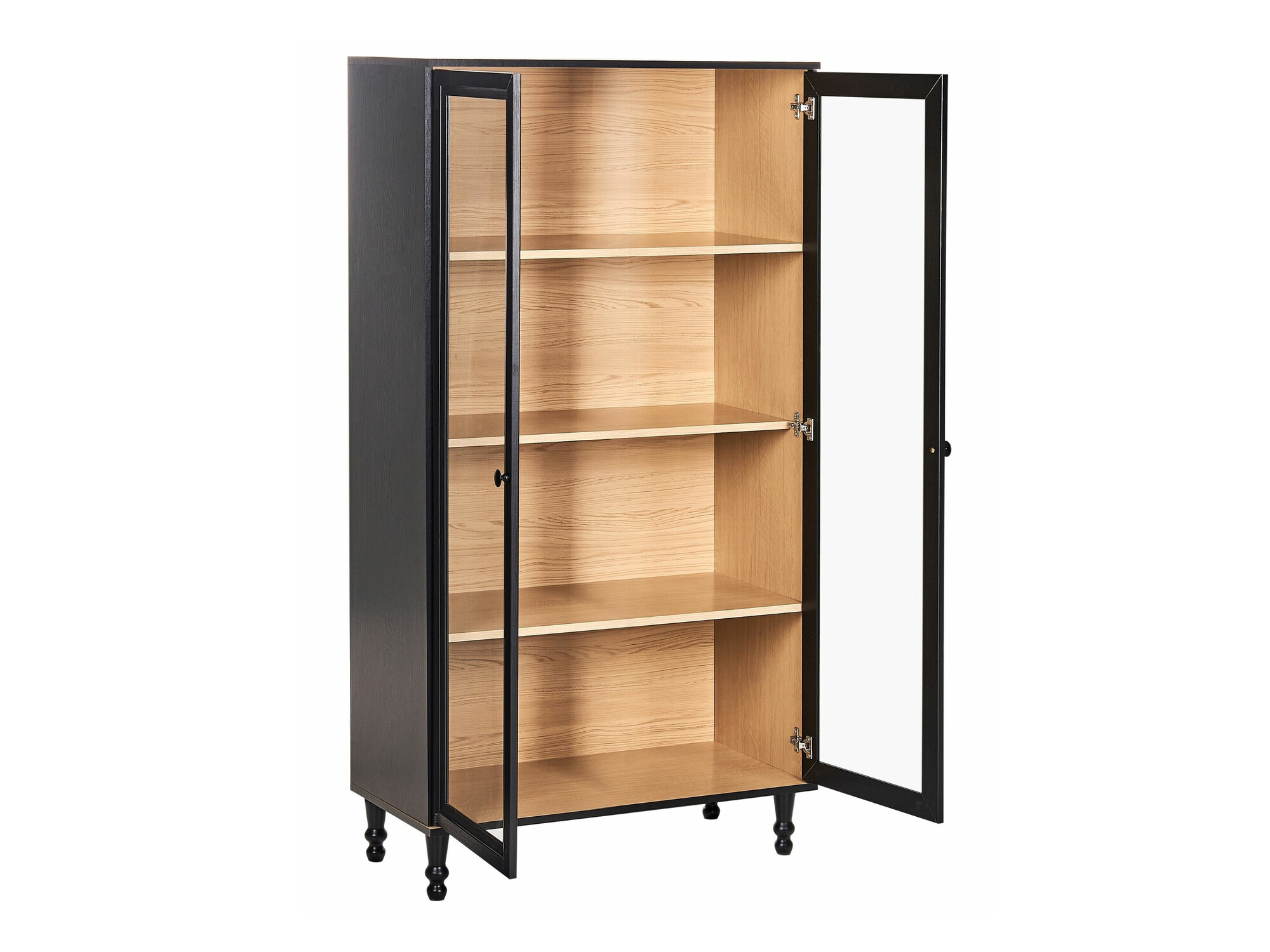 Стеллаж Berwyn 2385 (Чёрный + Светлое дерево)