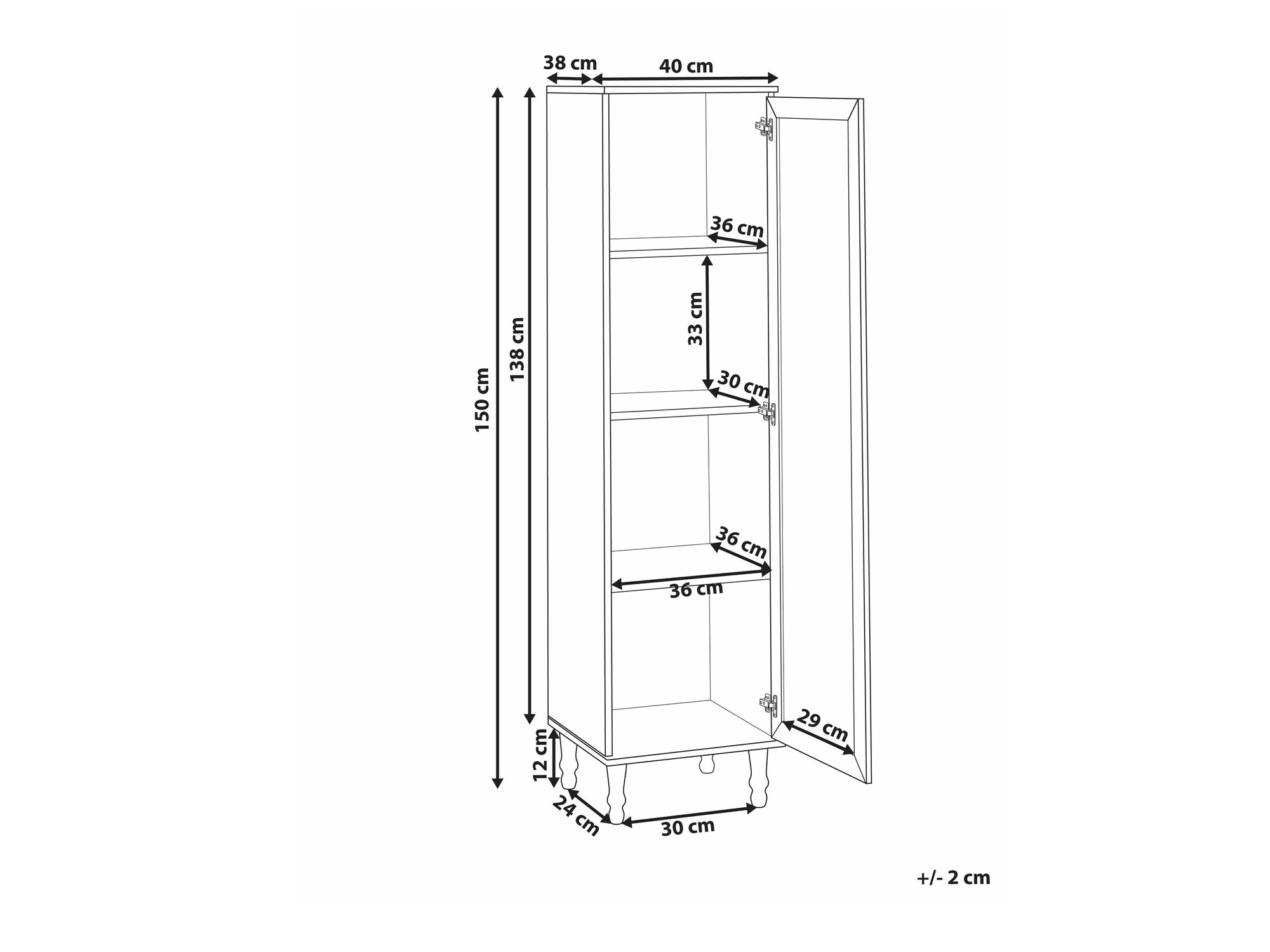 Стеллаж Berwyn 2386 (Белый + Светлое дерево)