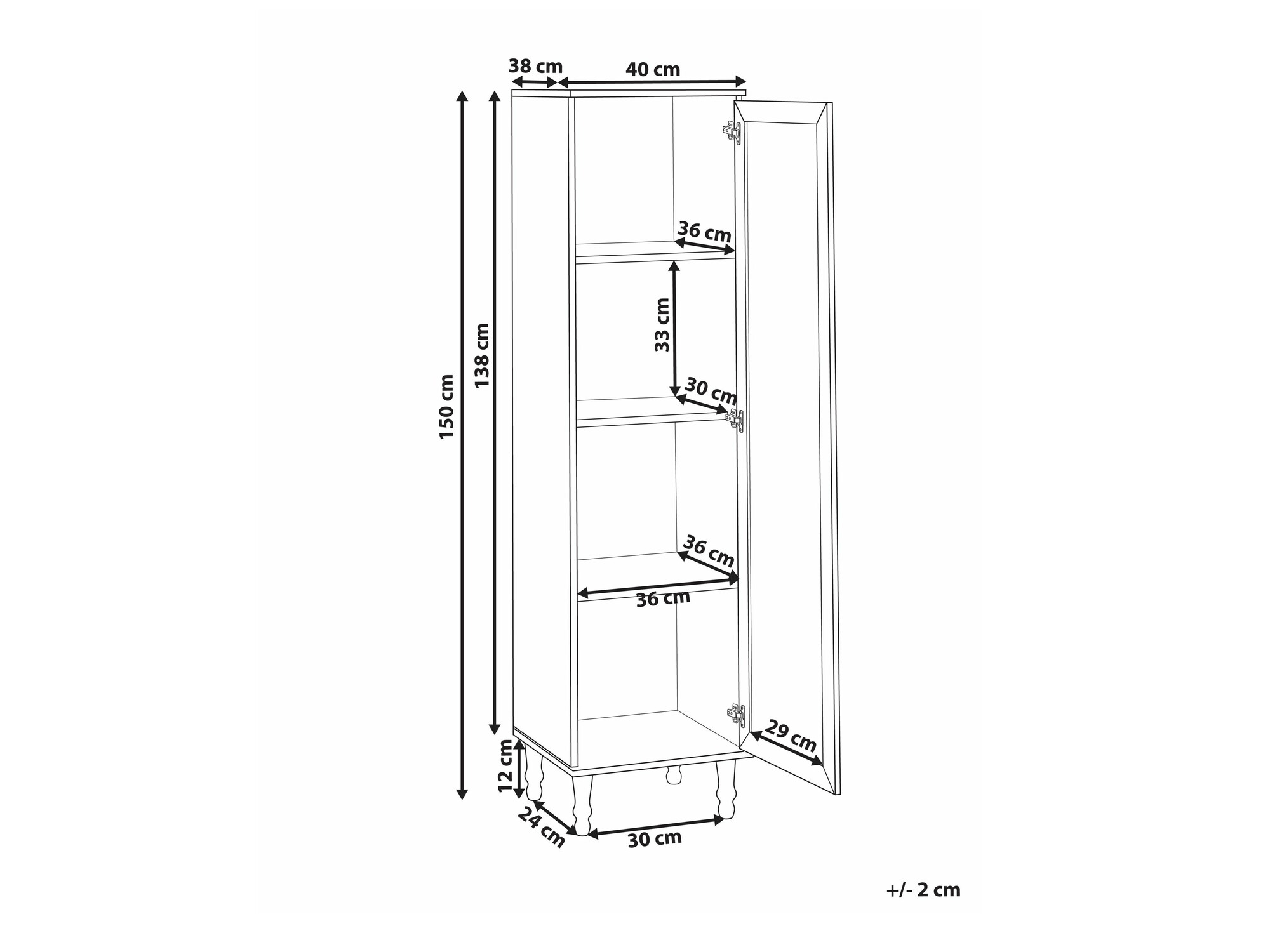 Стеллаж Berwyn 2386 (Чёрный + LIght дерево)