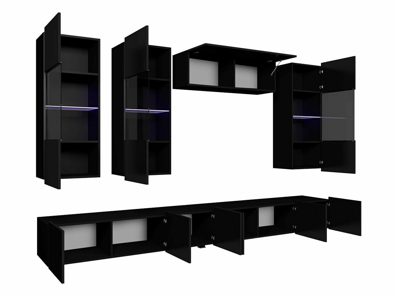 Набор для гостиной Tivdalu 109 (Белый + Глянцевый белый)