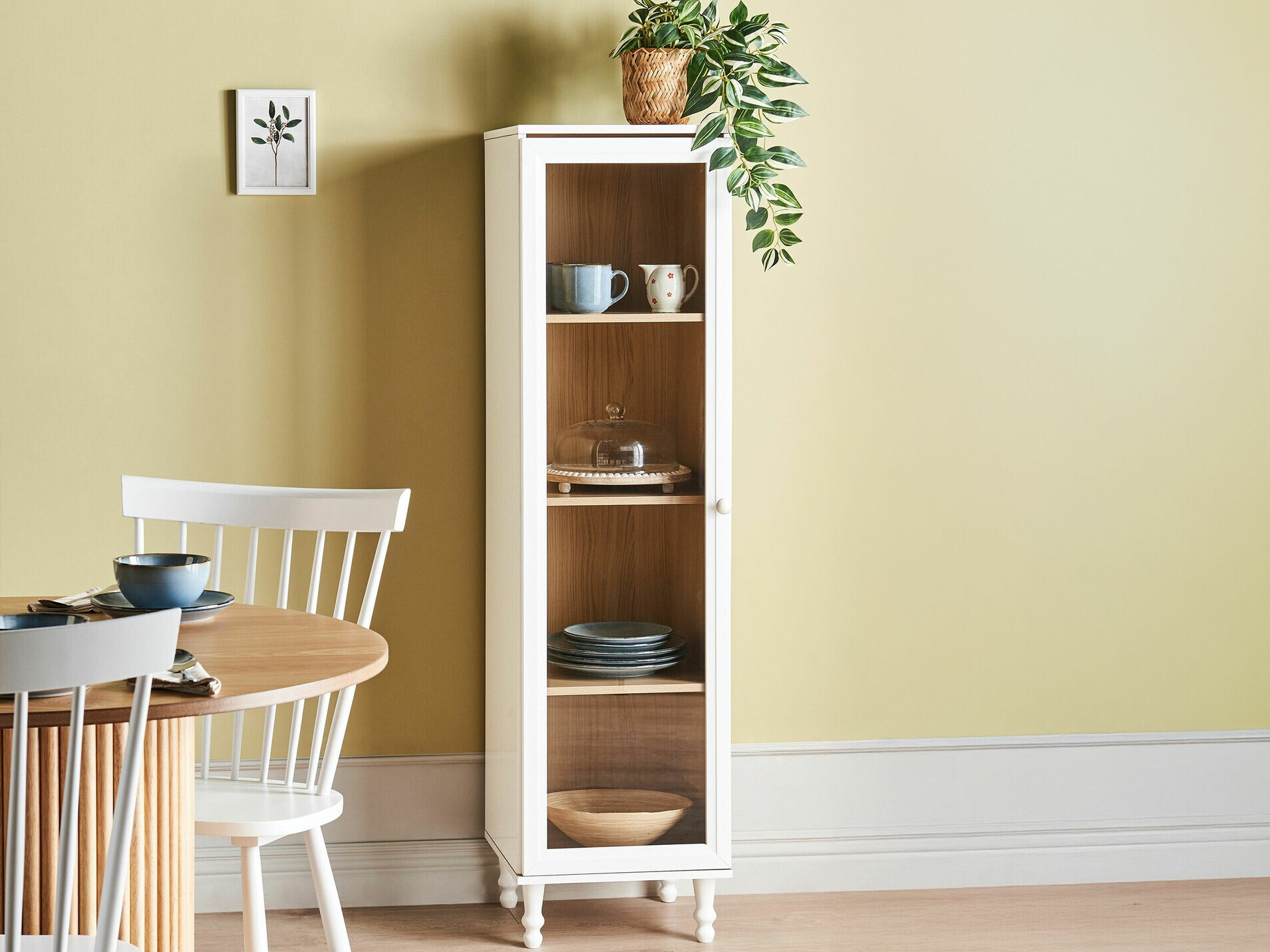 Стеллаж Berwyn 2386 (Белый + Светлое дерево)