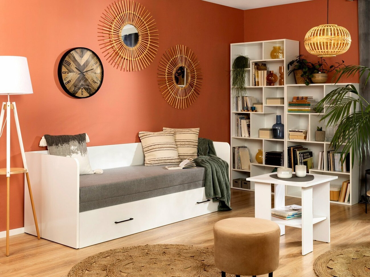 Žurnālu galdiņš Novsore 124 (Balts)