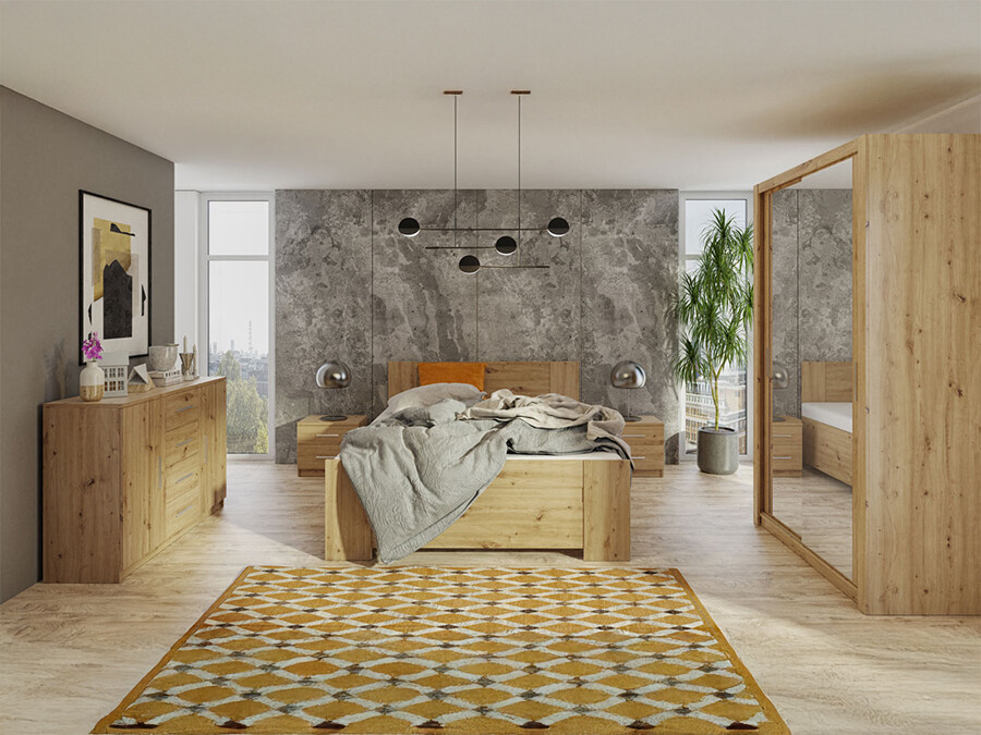 Guļamistabas komplekts Catromi 112 (Artisan ozols)