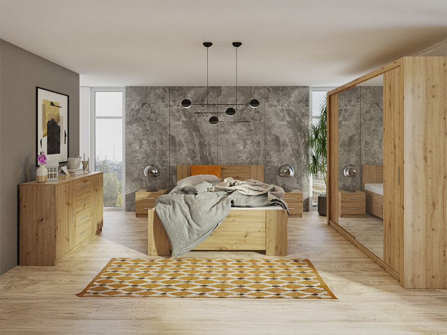 Guļamistabas komplekts Catromi 114 (Artisan ozols)