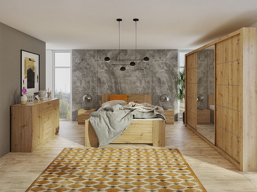 Guļamistabas komplekts Catromi 116 (Artisan ozols)