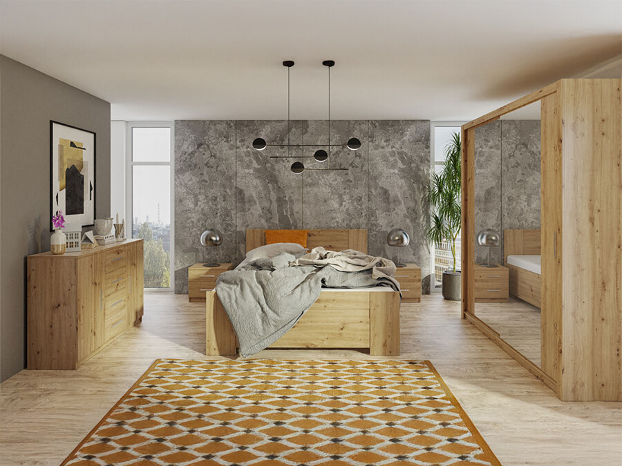 Guļamistabas komplekts Catromi 121 (Artisan ozols)