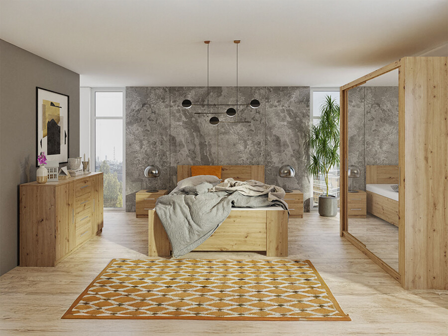 Спальный гарнитур Catromi 113 (Artisan дуб)