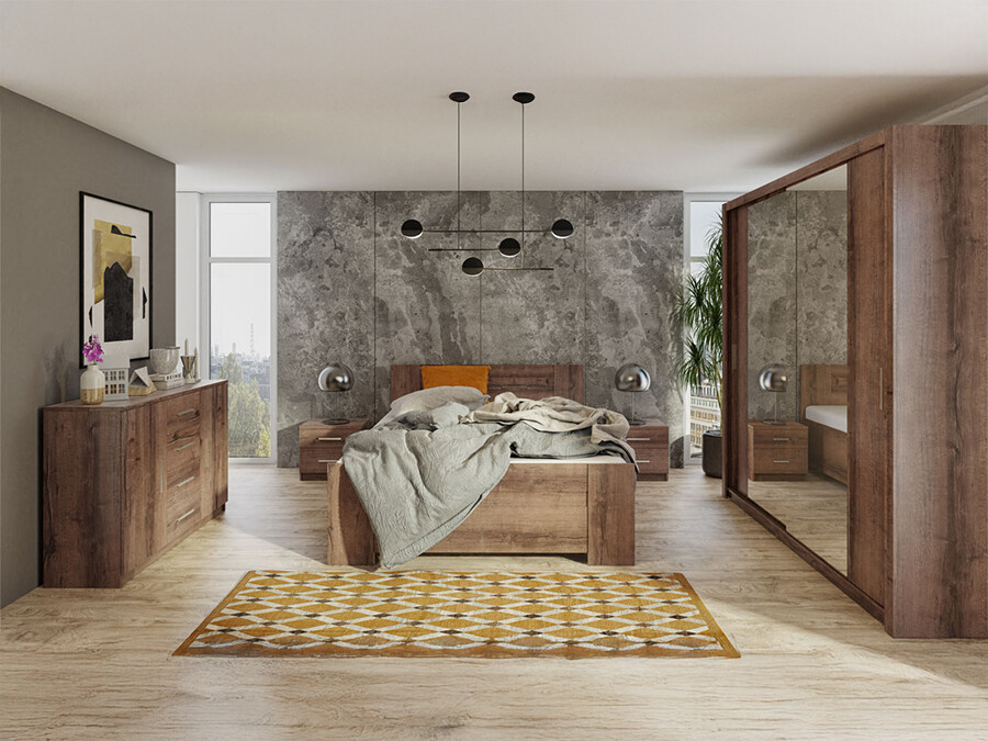 Спальный гарнитур Catromi 114 (Монастырский дуб)