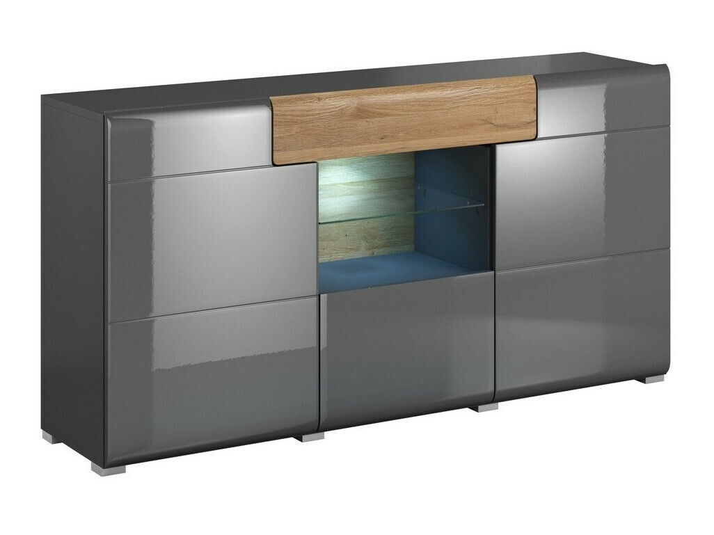 Kumode Torsone 108 (Antracīts + Gloss antracīts + Grandson ozols)