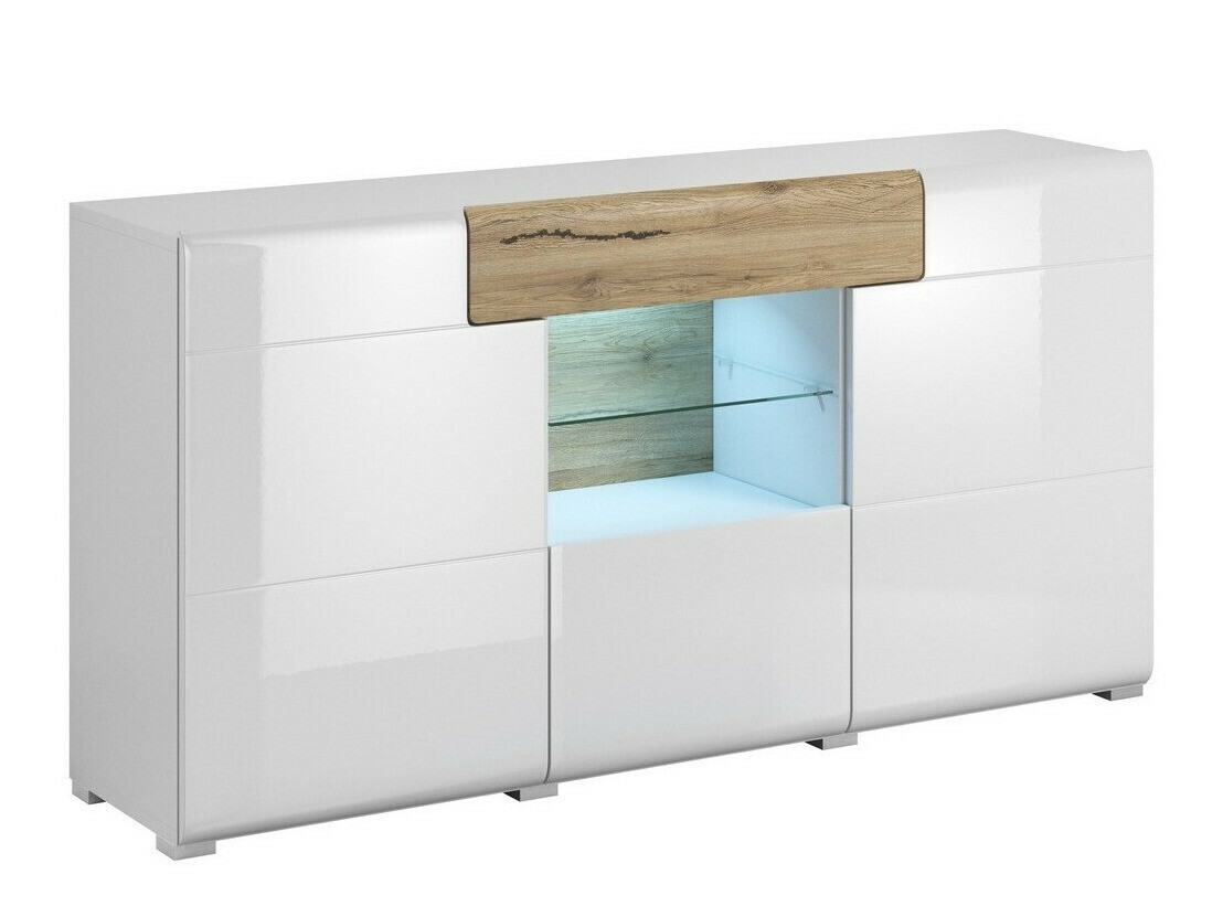 Kumode Torsone 108 (Balts + Glancēts balts + Sanremo ozols)