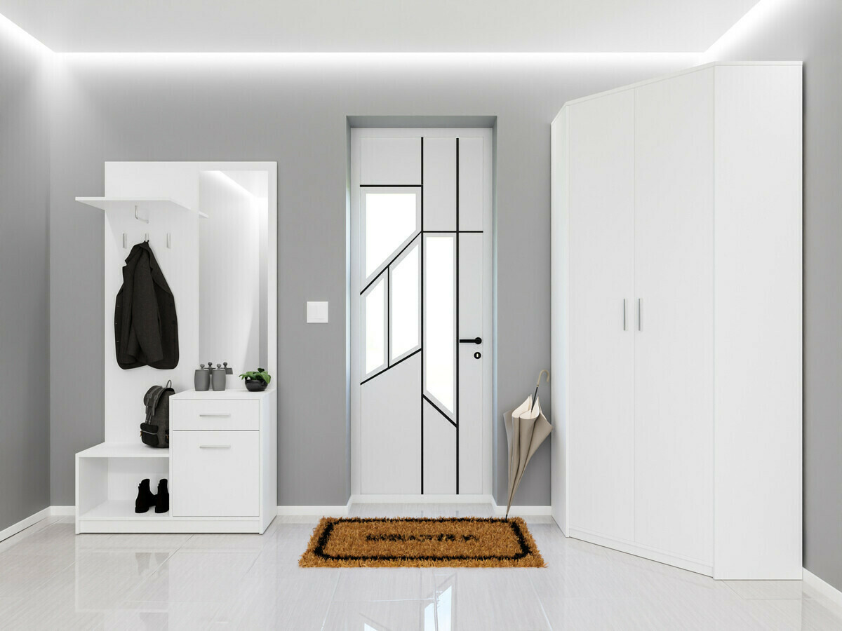 Priekšnama komplekts Novsore 145 (Balts)