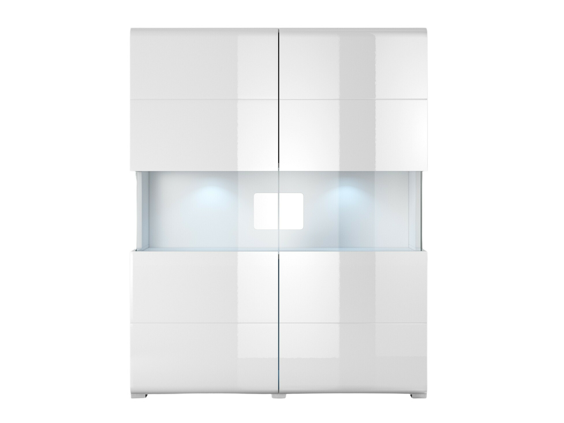 Стеллаж Torsone 107 (Белый + Глянцевый белый)