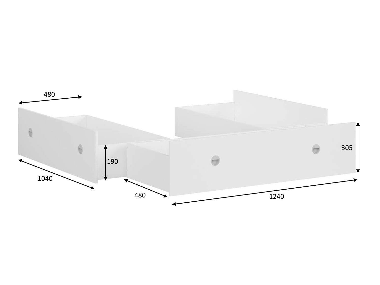 Gultas veļas kaste Novsore 131 (Monastery ozols) (3 gab.)