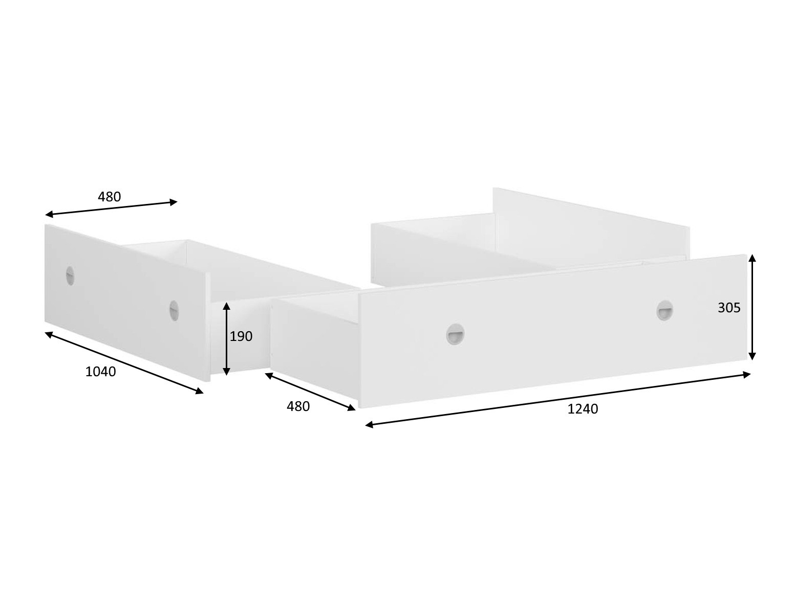 Gultas veļas kaste Novsore 131 (Sonomas ozols) (3 gab.)