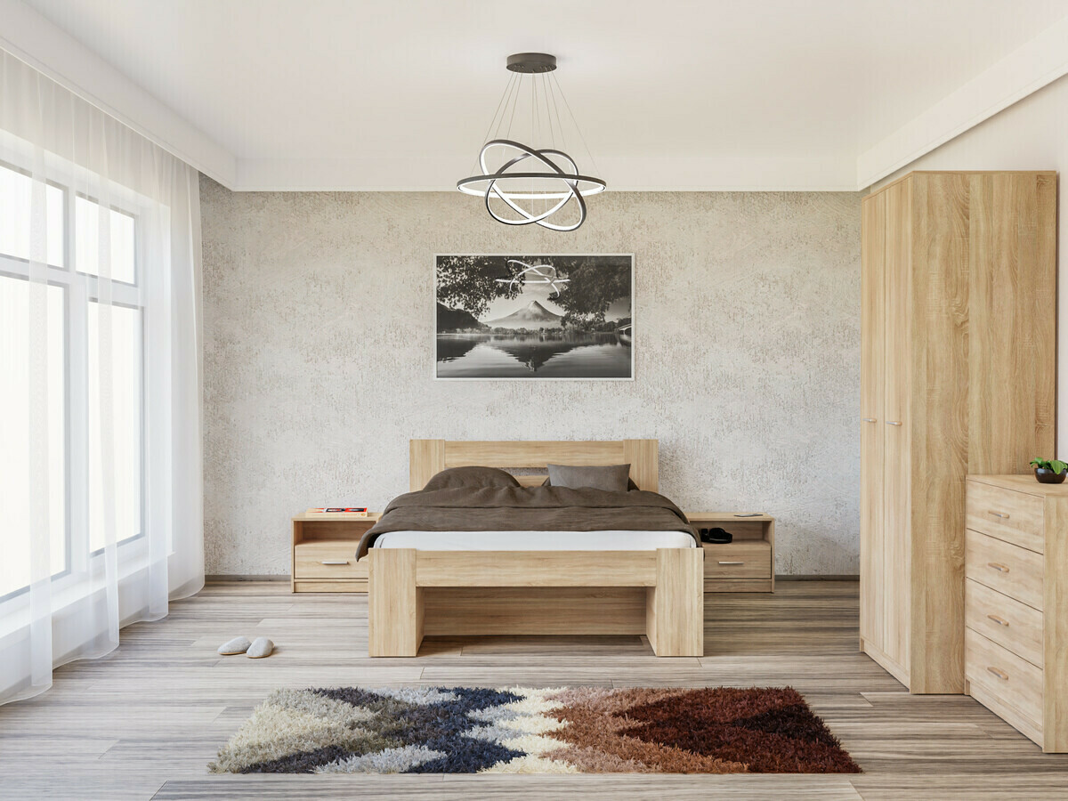 Спальный гарнитур Novsore 147 (Сонома Дуб)