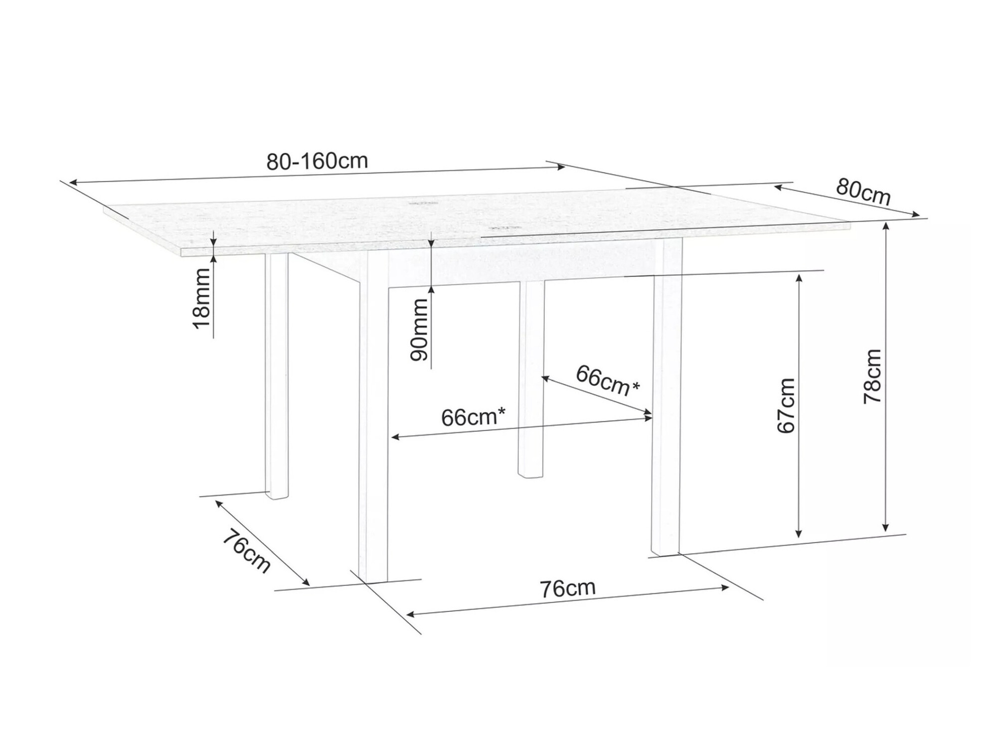 Galds Detroit 898 (Artisan ozols + Melns)