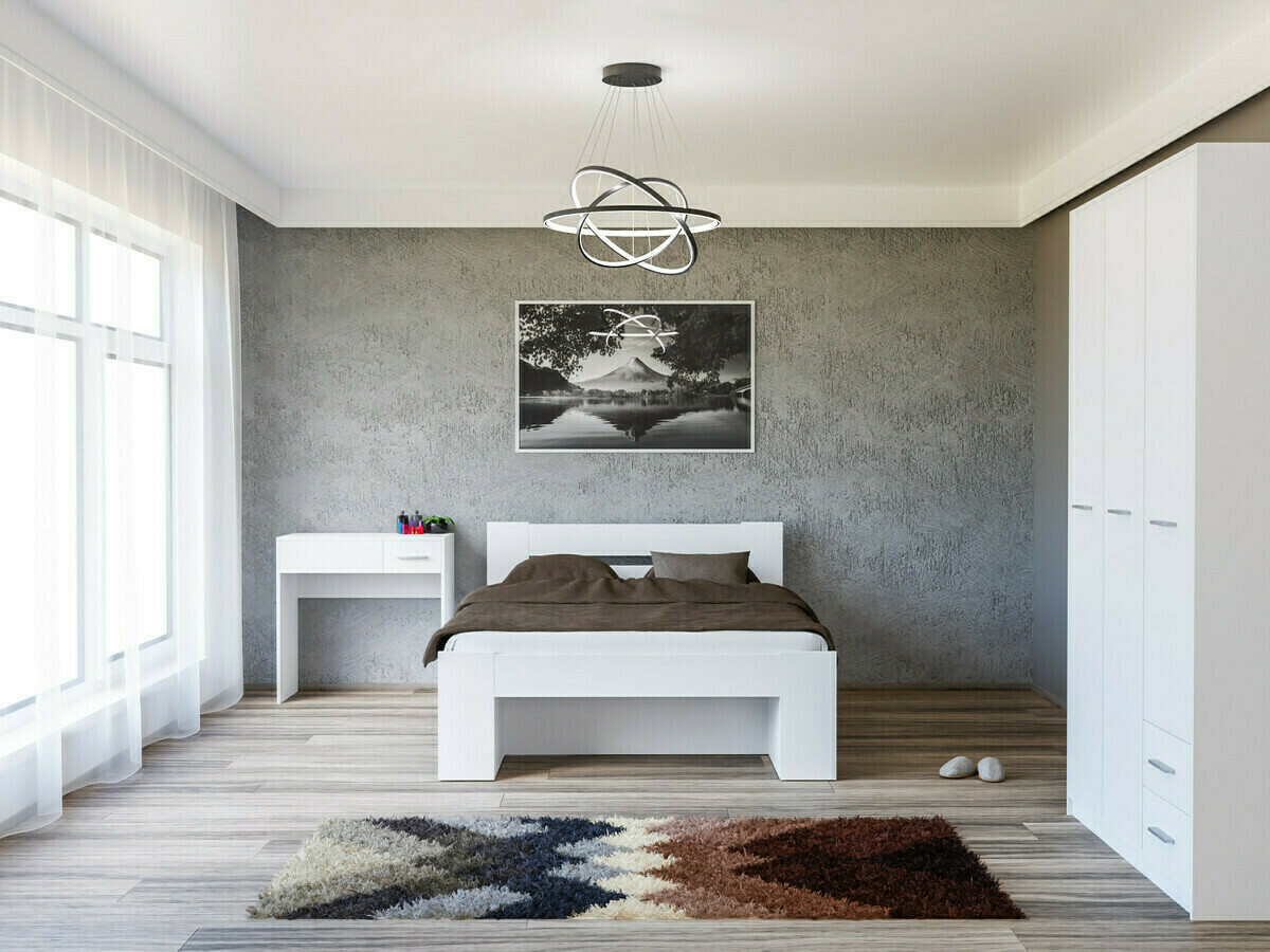 Guļamistabas komplekts Novsore 144 (Balts)