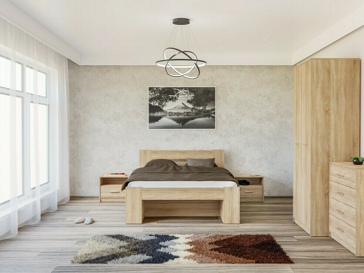 Guļamistabas komplekts Novsore 147 (Sonomas ozols)