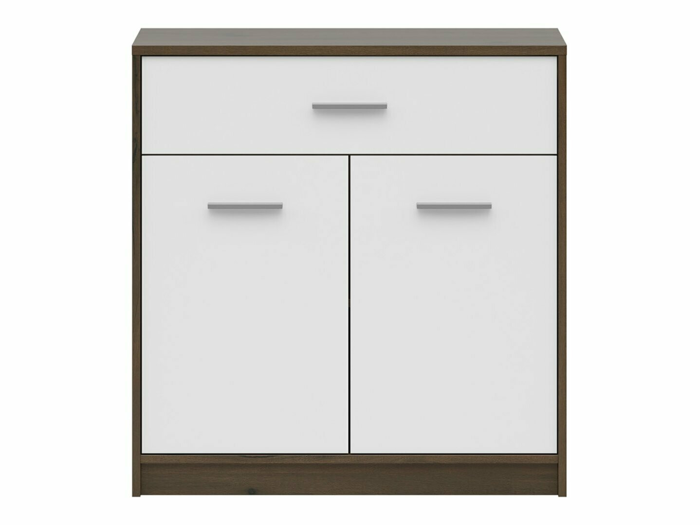 Kомод Novsore 115 (Темный дуб + Белый)