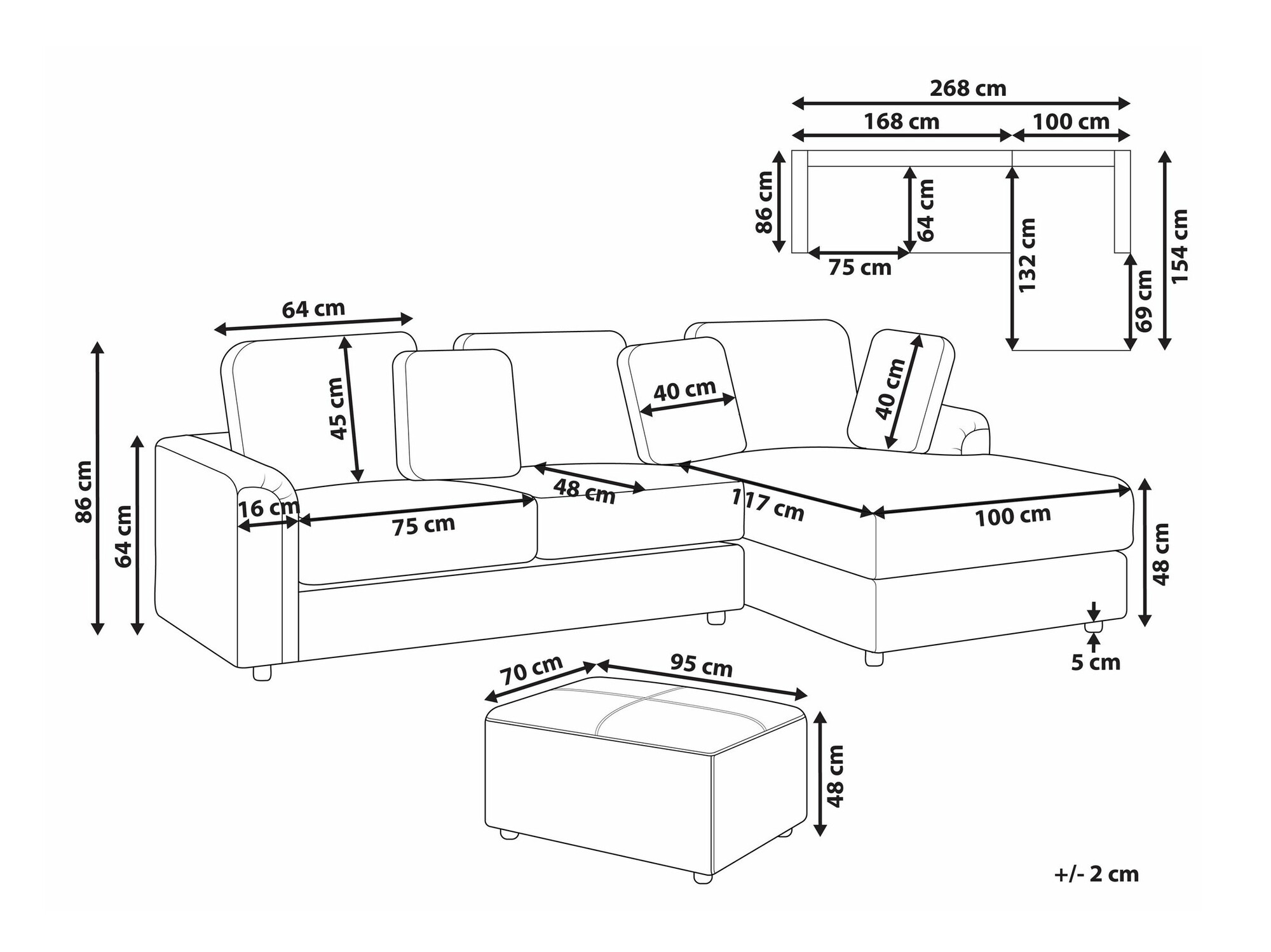 Mīksto mēbeļu komplekts Berwyn 2397