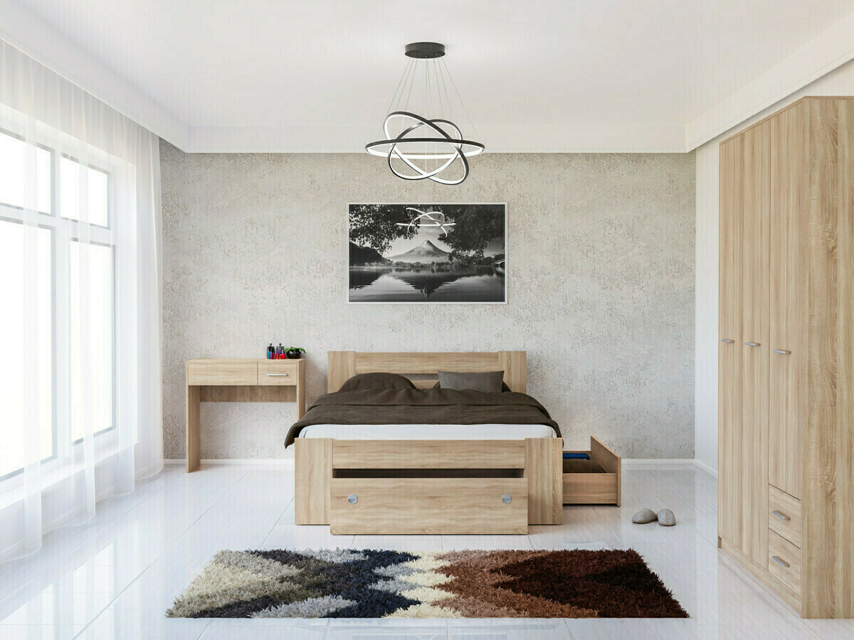 Спальный гарнитур Novsore 144 (Сонома Дуб)