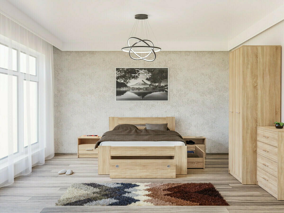 Спальный гарнитур Novsore 147 (Сонома Дуб)