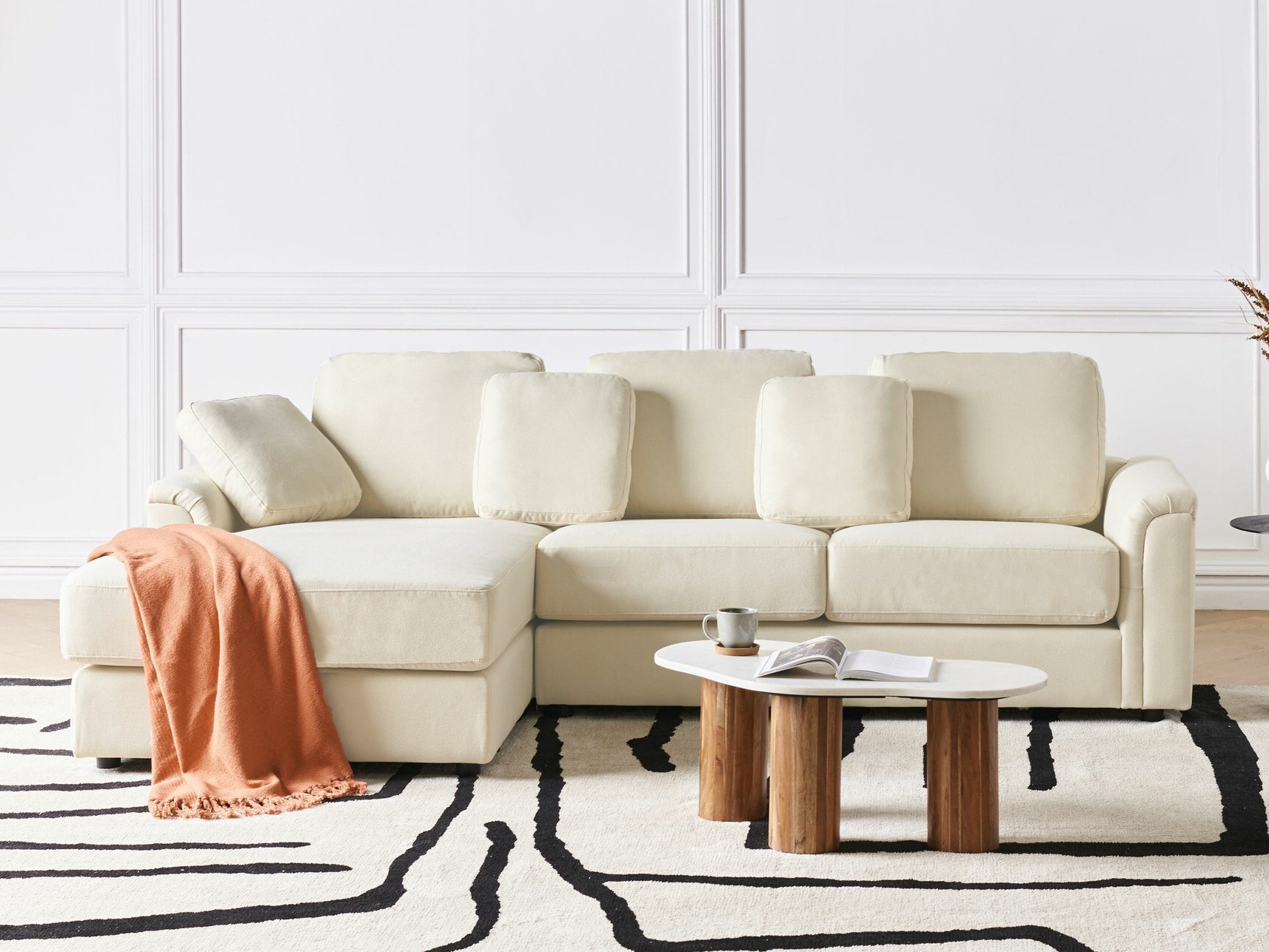 Stūra dīvāns Berwyn 2395 (Bēšs)