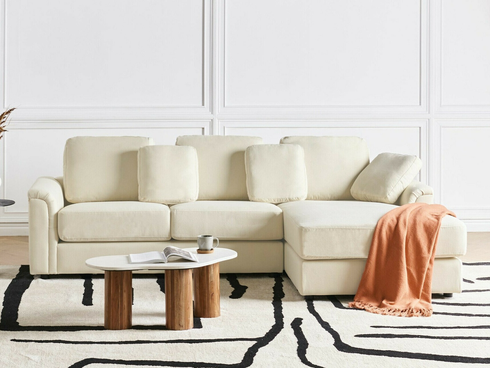 Stūra dīvāns Berwyn 2395 (Bēšs)