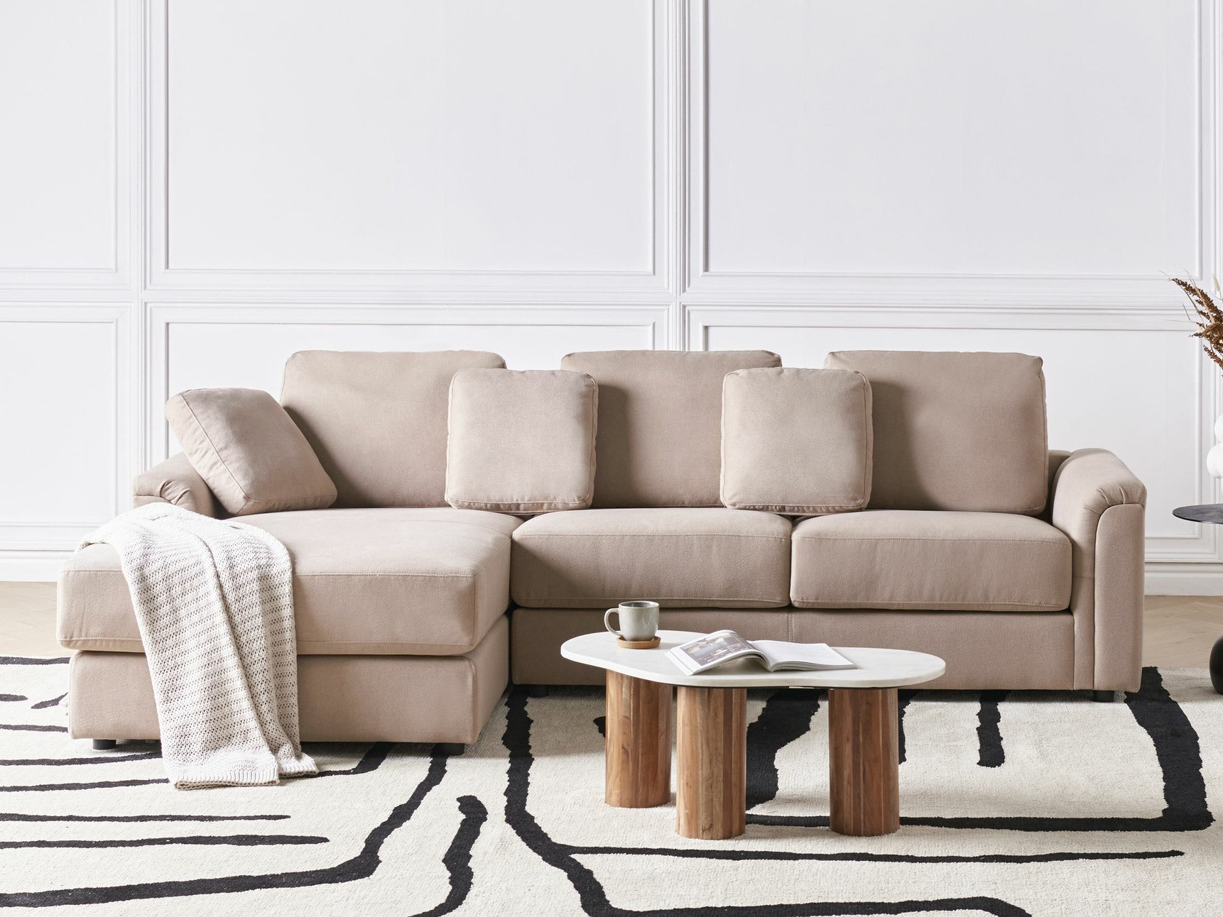 Stūra dīvāns Berwyn 2395 (Taupe)