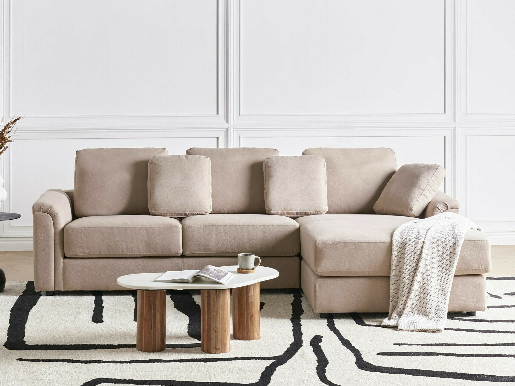 Stūra dīvāns Berwyn 2395 (Taupe)