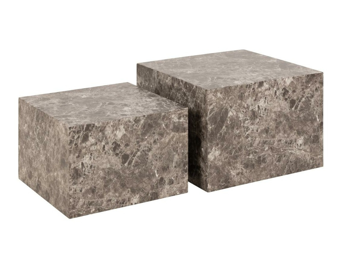 Комплект журнальных столиков Norsica 603 (Коричневый мрамор)