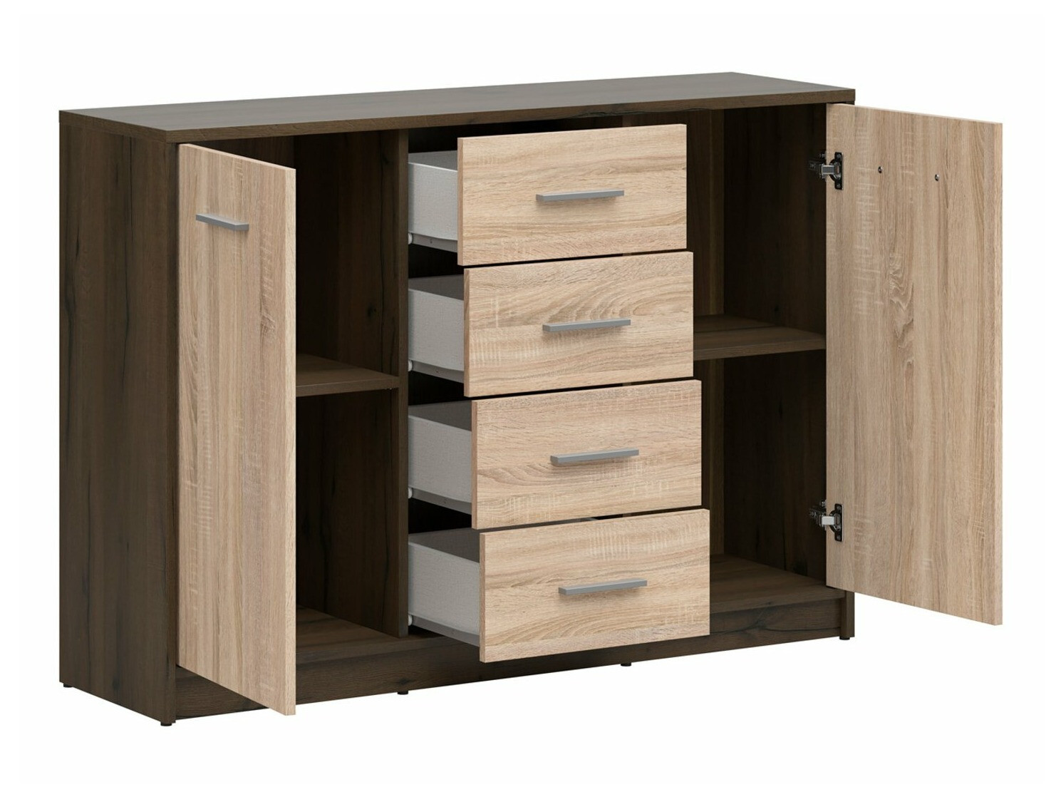 Kumode Novsore 118 (Tumšs ozols + Sonomas ozols)