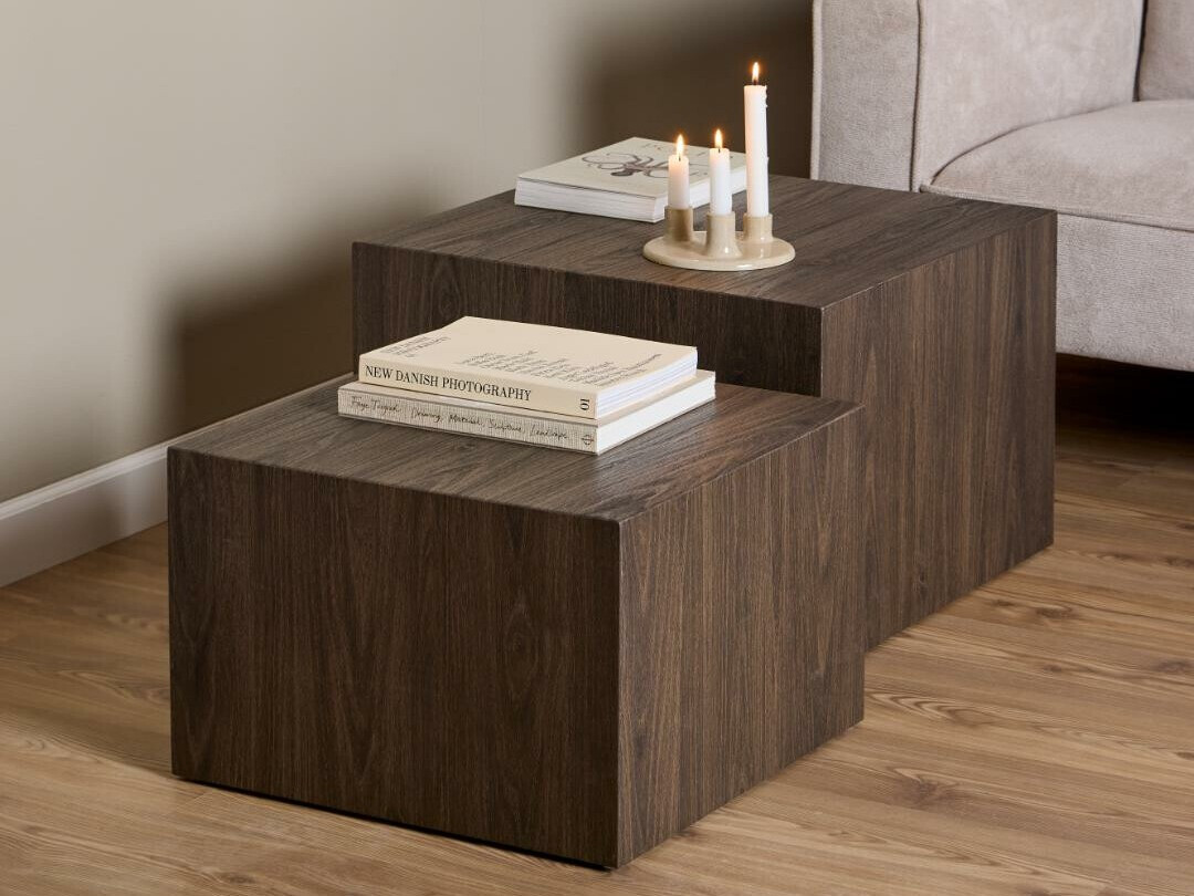 Žurnālu galdiņu komplekts Norsica 603 (Brūns)