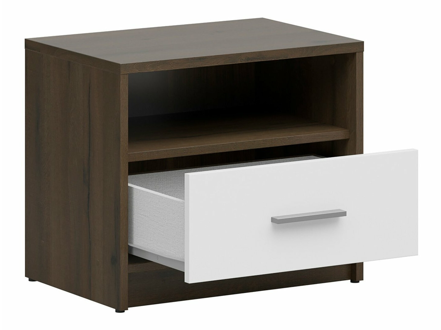 Naktsgaldiņš Novsore 102 (Tumšs ozols + Balts)