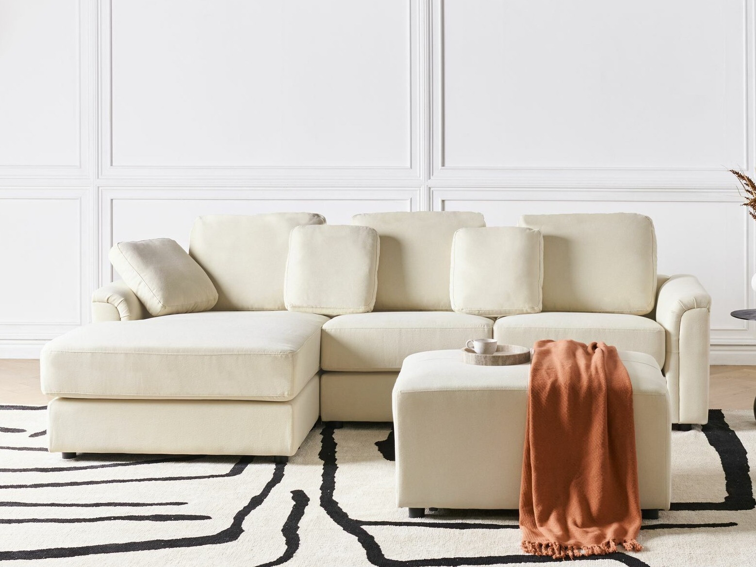 Stūra dīvāns Berwyn 2395 (Bēšs)