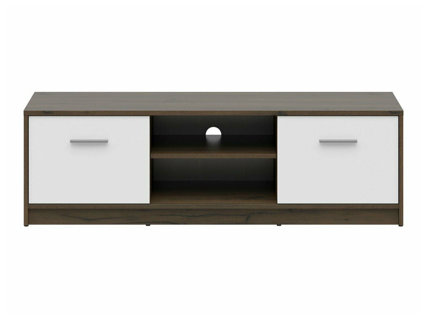 TV galds Novsore 100 (Tumšs ozols + Balts)