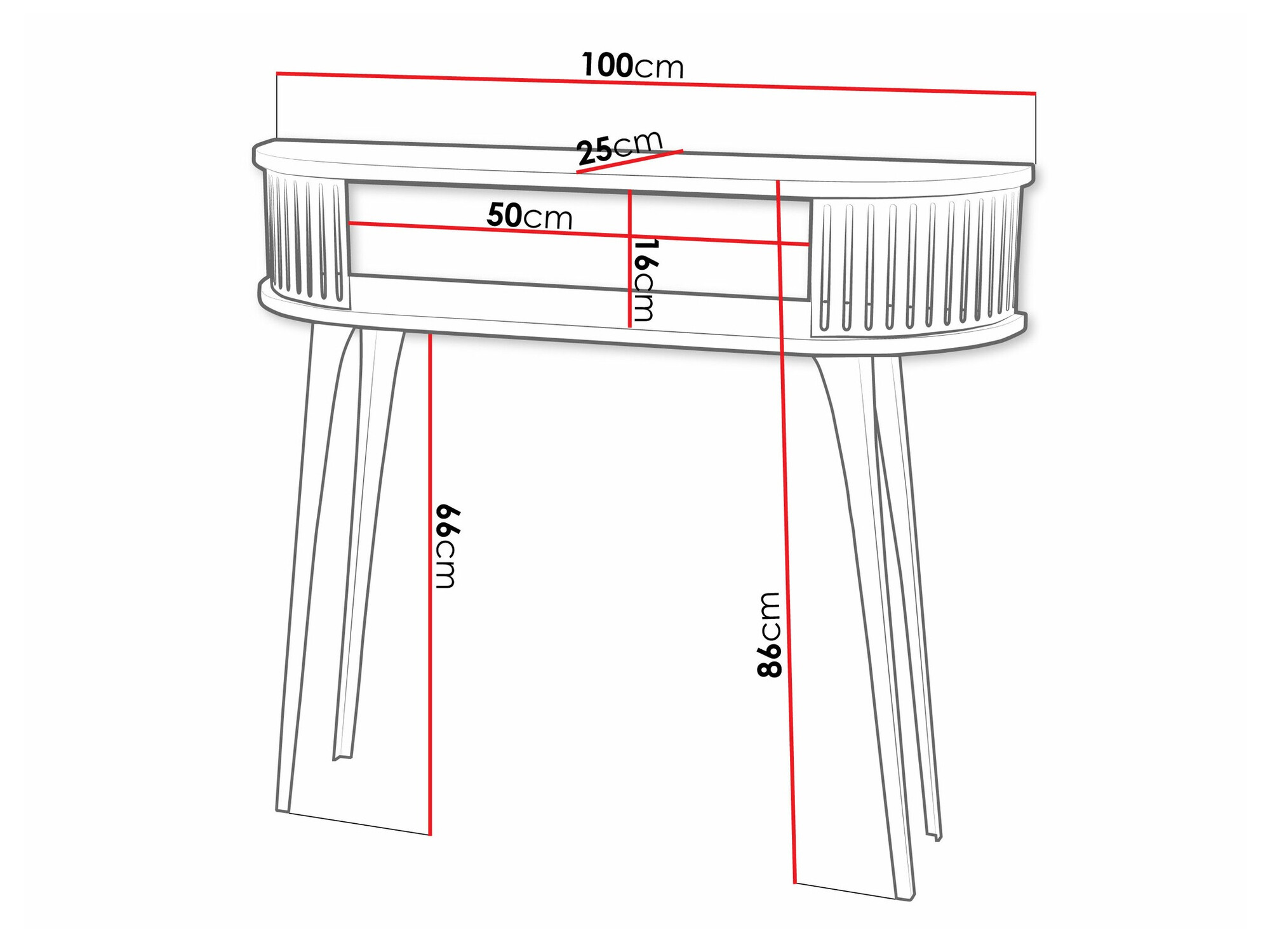 Консоль Sordore 111 (Чёрный + Графит)